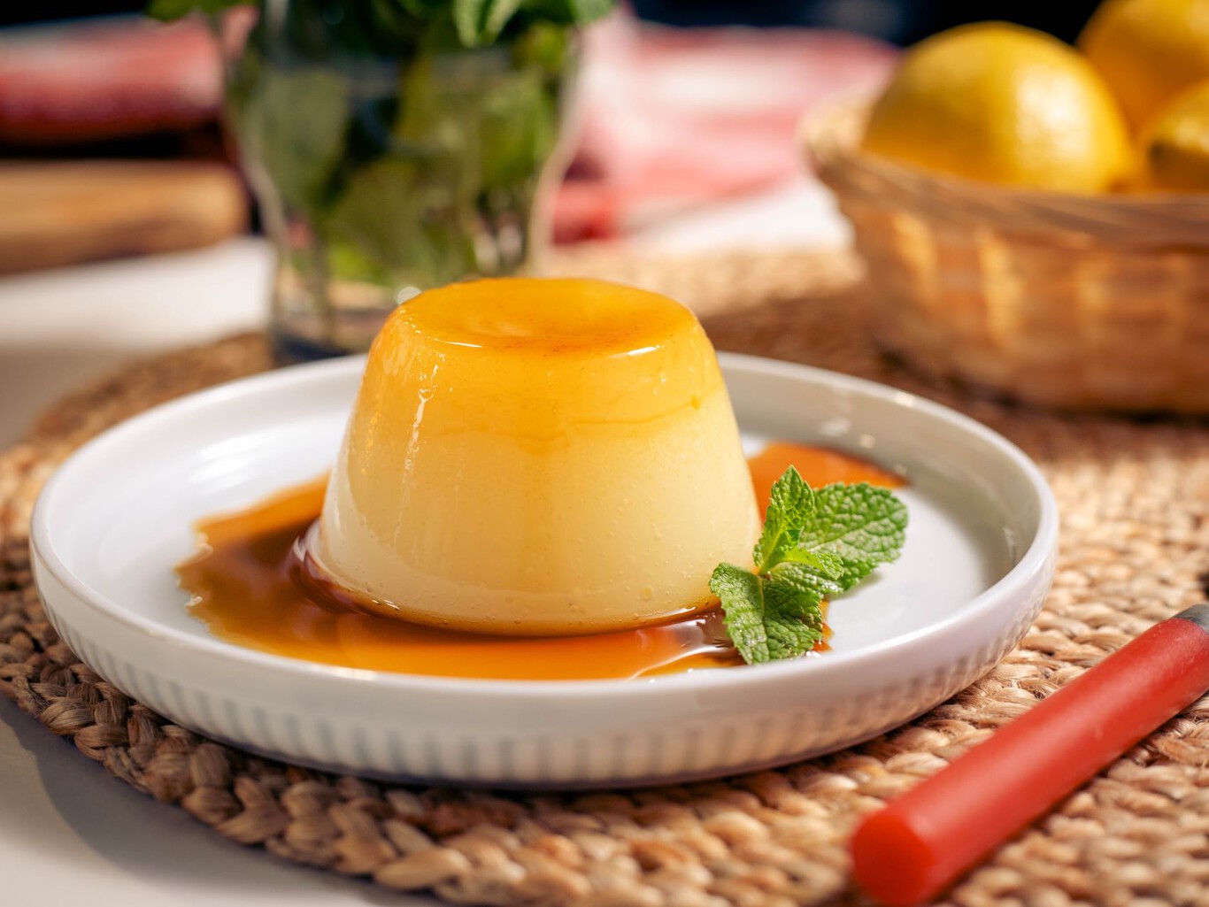 Imagen de flan de limón